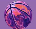 Nebula Pastel Marble Swirl Basketball